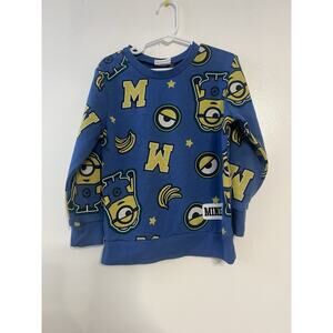 Minions Boys Sweater & Shorts Outfit Set Size 5